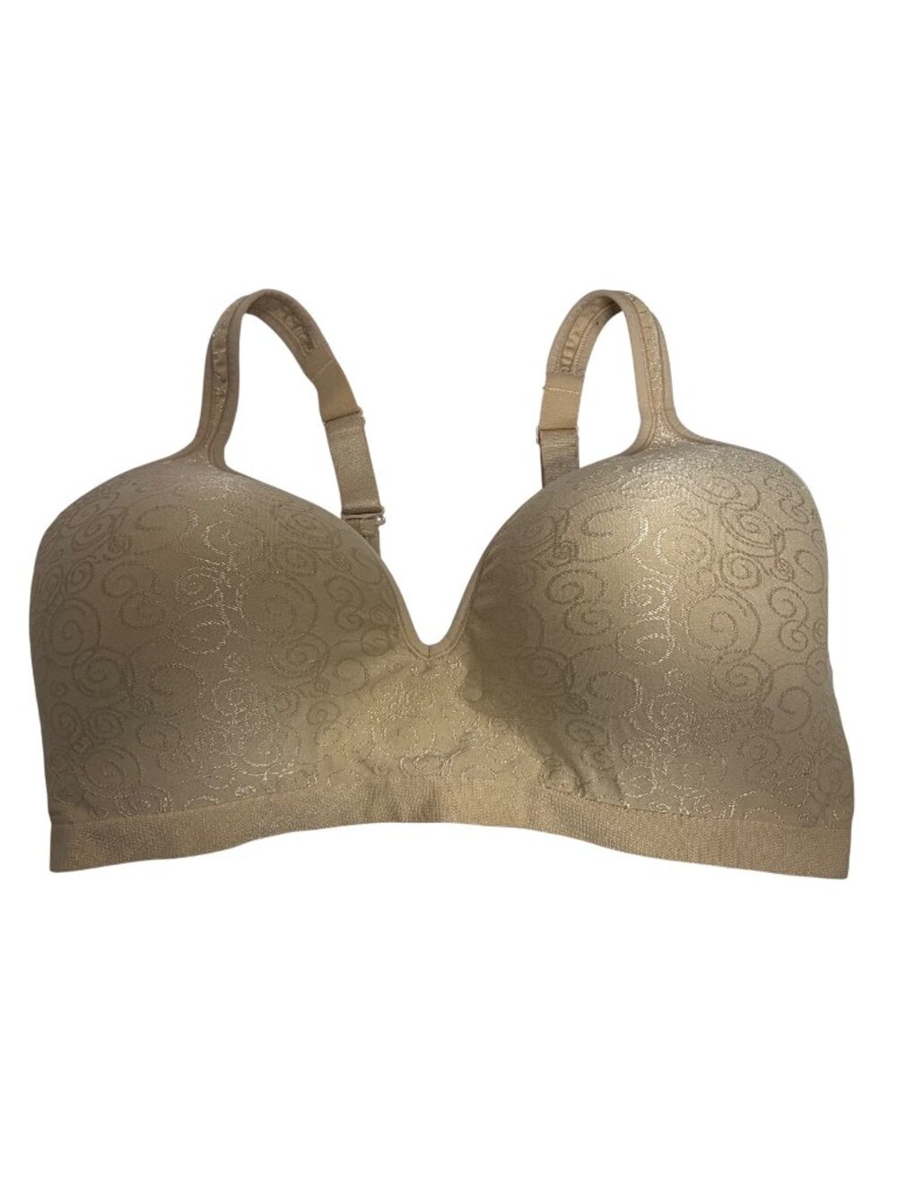 Bali 3463 Comfort Revolution Wireless Smoothing Bra Beige 40C CleanGirl